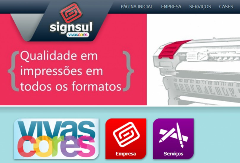 NOVO Site da Empresa Signsul!